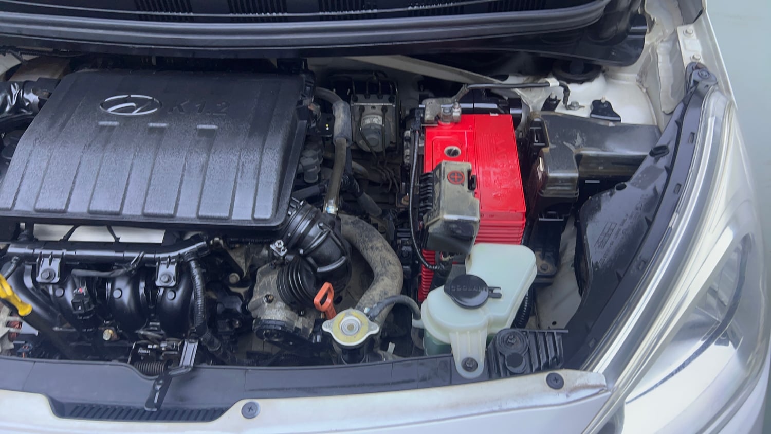 Used 2019 Hyundai Grand i10 Sportz AT 1.2 Kappa VTVT Petrol Automatic engine ENGINE LEFT SIDE VIEW