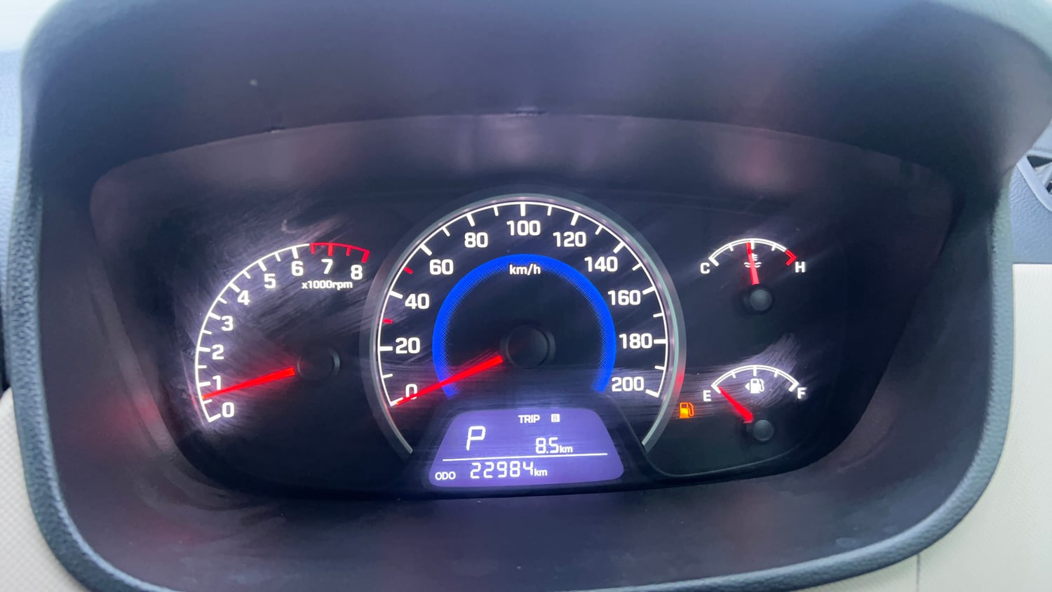 Used 2019 Hyundai Grand i10 Sportz AT 1.2 Kappa VTVT Petrol Automatic interior CLUSTERMETER VIEW