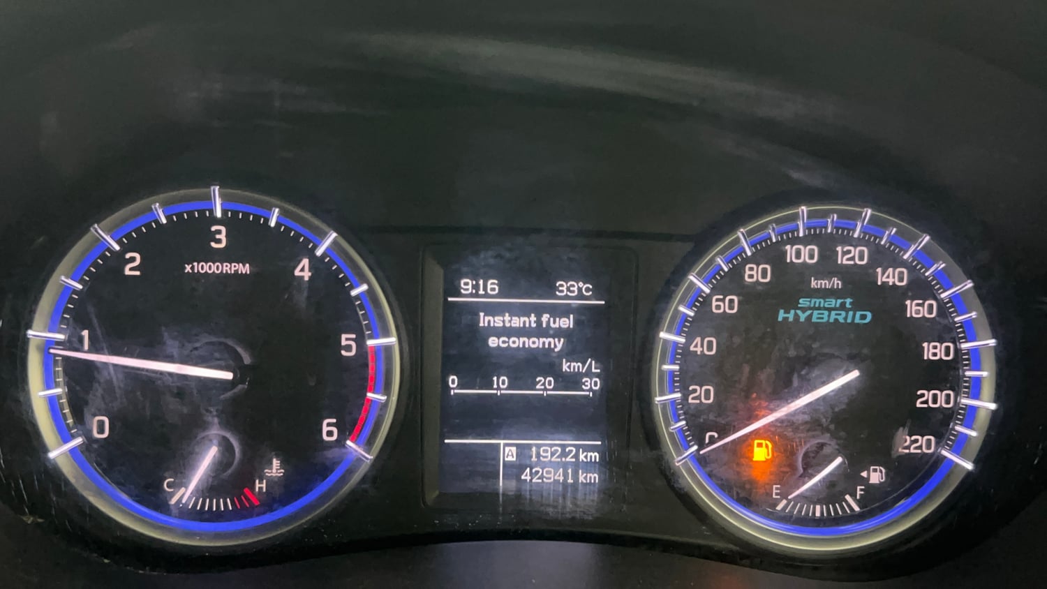 Used 2018 Maruti Suzuki S-Cross Zeta 1.3 Diesel Manual interior CLUSTERMETER VIEW