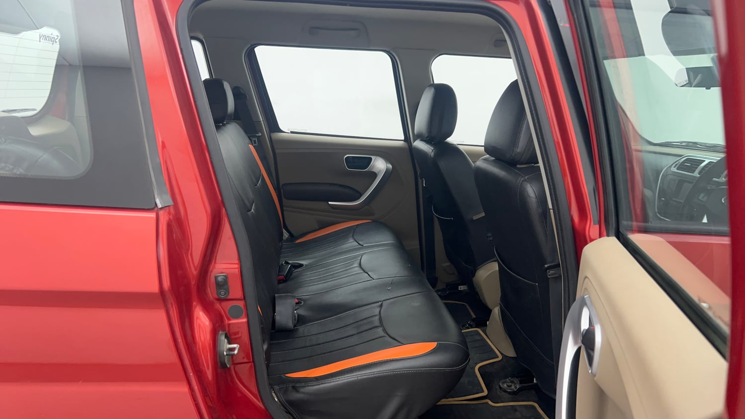 Used 2017 Mahindra TUV300 T8 mHAWK100 Dual Tone Diesel Manual interior RIGHT SIDE REAR DOOR CABIN VIEW