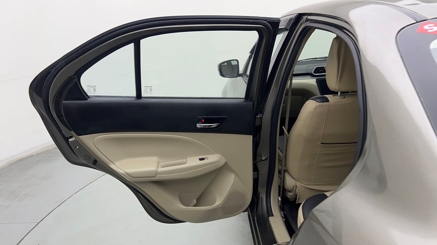 Used 2022 Maruti Suzuki Dzire VXi Petrol Manual interior LEFT REAR DOOR OPEN VIEW