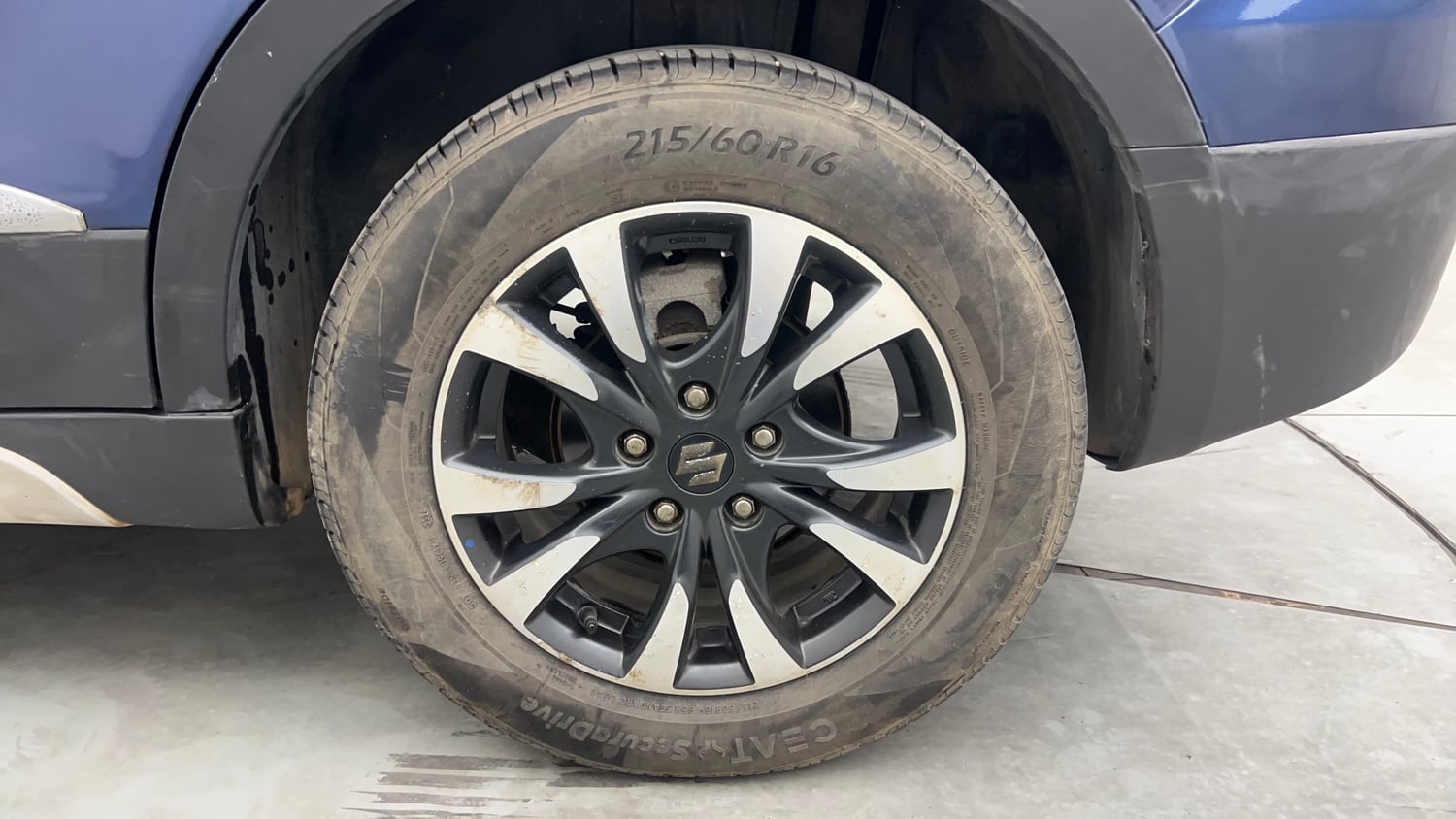 Used 2018 Maruti Suzuki S-Cross Zeta 1.3 Diesel Manual tyres LEFT REAR TYRE RIM VIEW