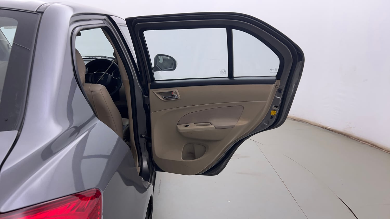 Used 2014 Maruti Suzuki Swift Dzire VXI Petrol Manual interior RIGHT REAR DOOR OPEN VIEW
