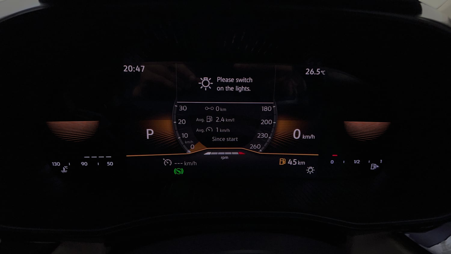 Used 2023 Skoda Slavia Style 1.5L TSI DSG Petrol Automatic interior CLUSTERMETER VIEW
