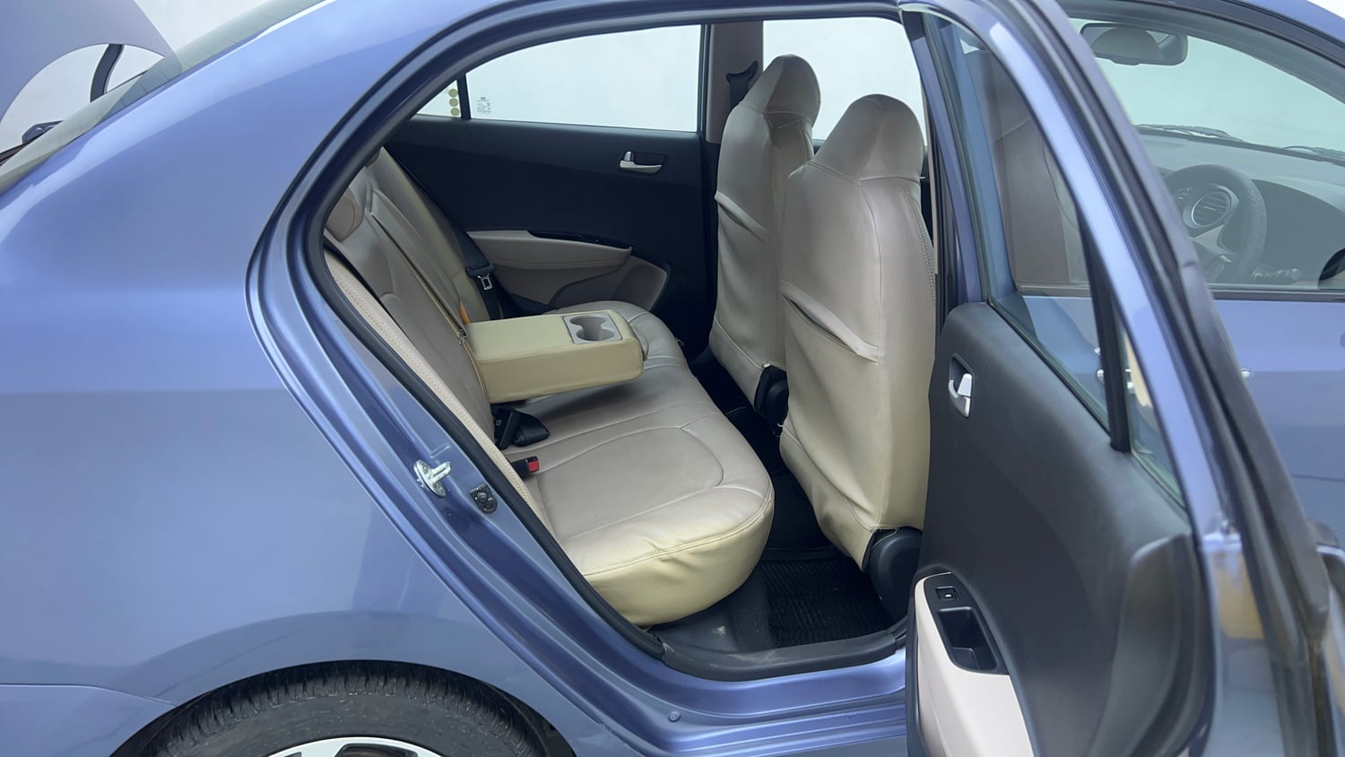 Used 2014 Hyundai Xcent S AT 1.2 (O) Petrol Automatic interior RIGHT SIDE REAR DOOR CABIN VIEW