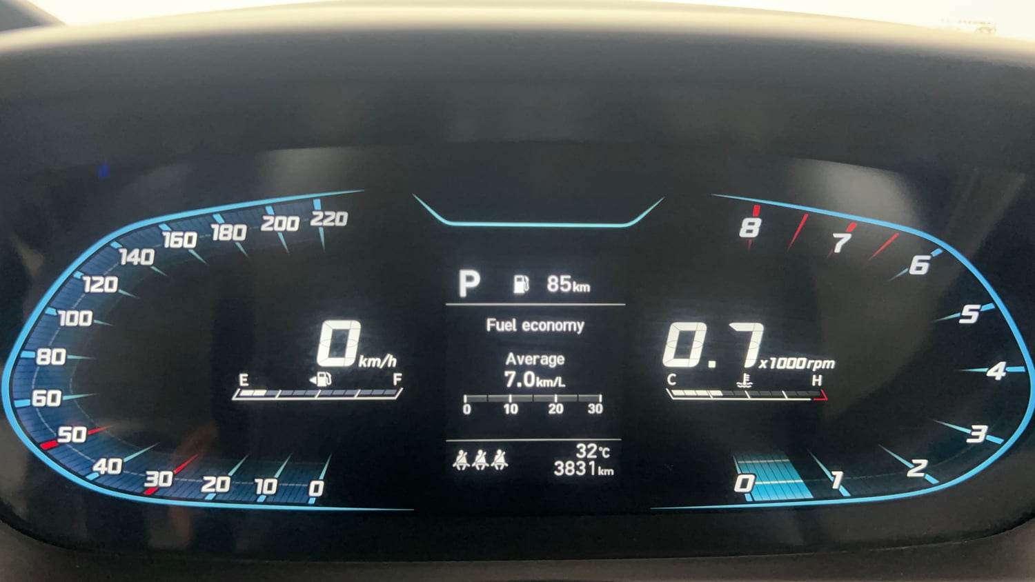 Used 2024 Hyundai New i20 Asta (O) 1.2 IVT Petrol Automatic interior CLUSTERMETER VIEW