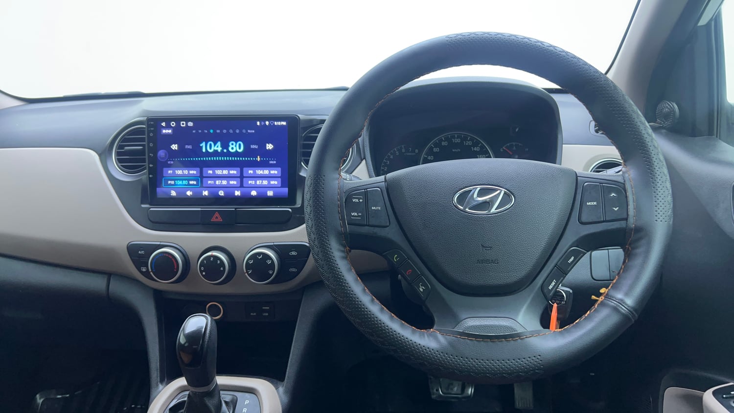Used 2019 Hyundai Grand i10 Sportz AT 1.2 Kappa VTVT Petrol Automatic interior STEERING VIEW