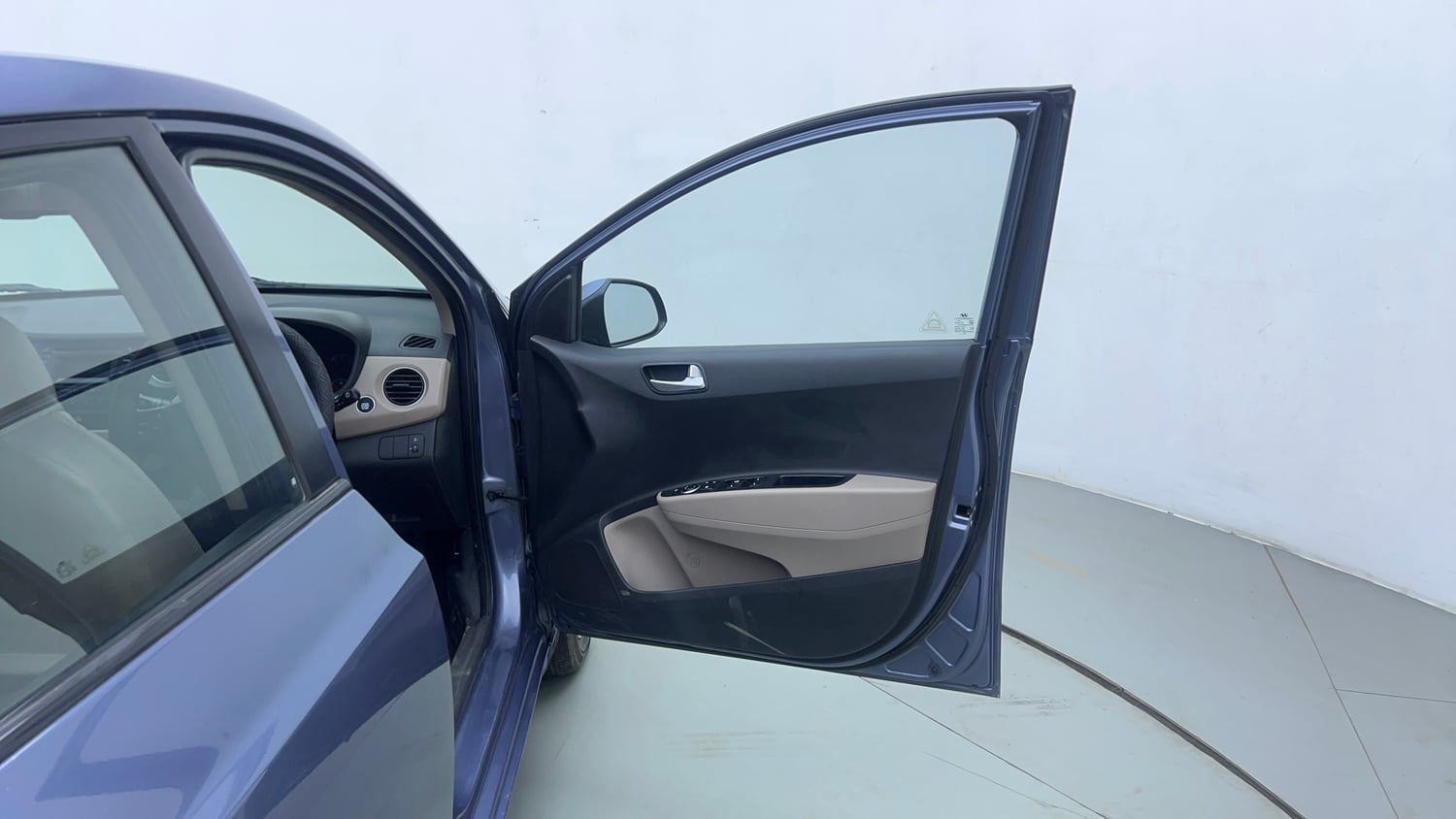 Used 2014 Hyundai Xcent S AT 1.2 (O) Petrol Automatic interior RIGHT FRONT DOOR OPEN VIEW