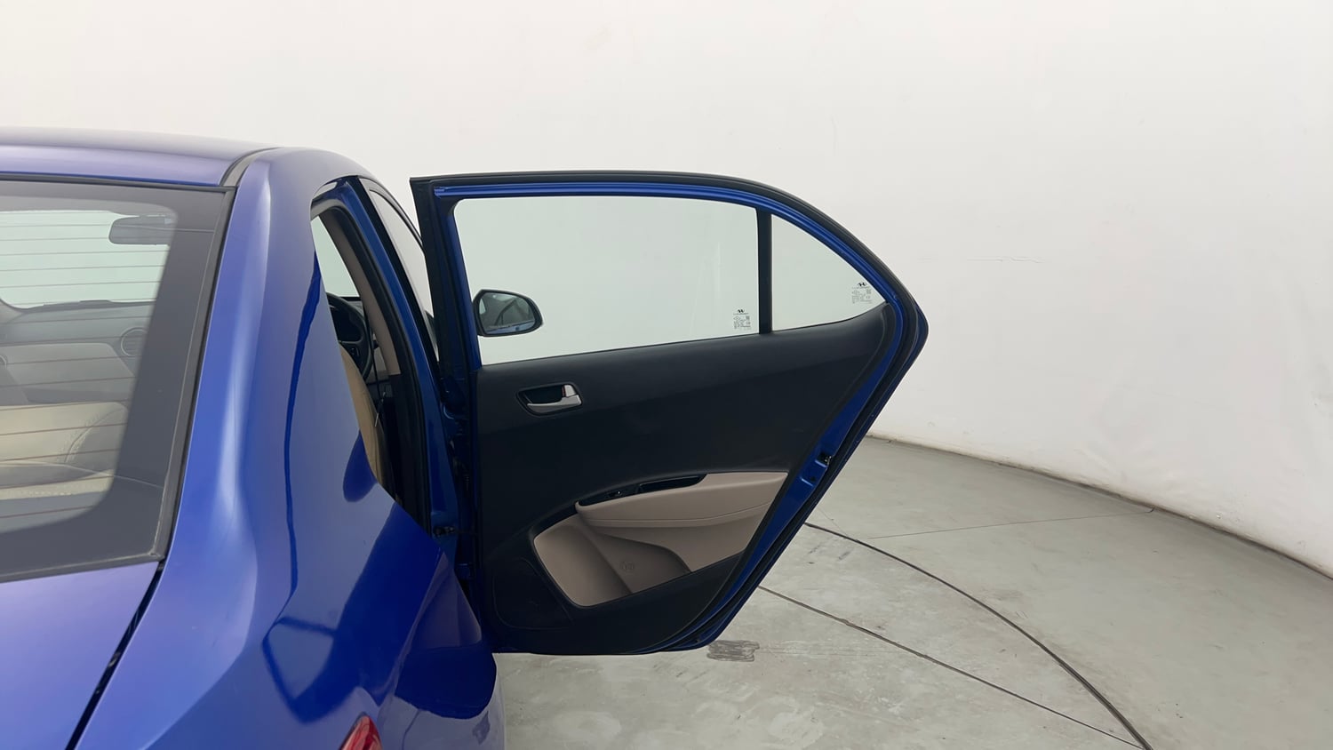 Used 2015 Hyundai Xcent S 1.2 (O) Petrol Manual interior RIGHT REAR DOOR OPEN VIEW