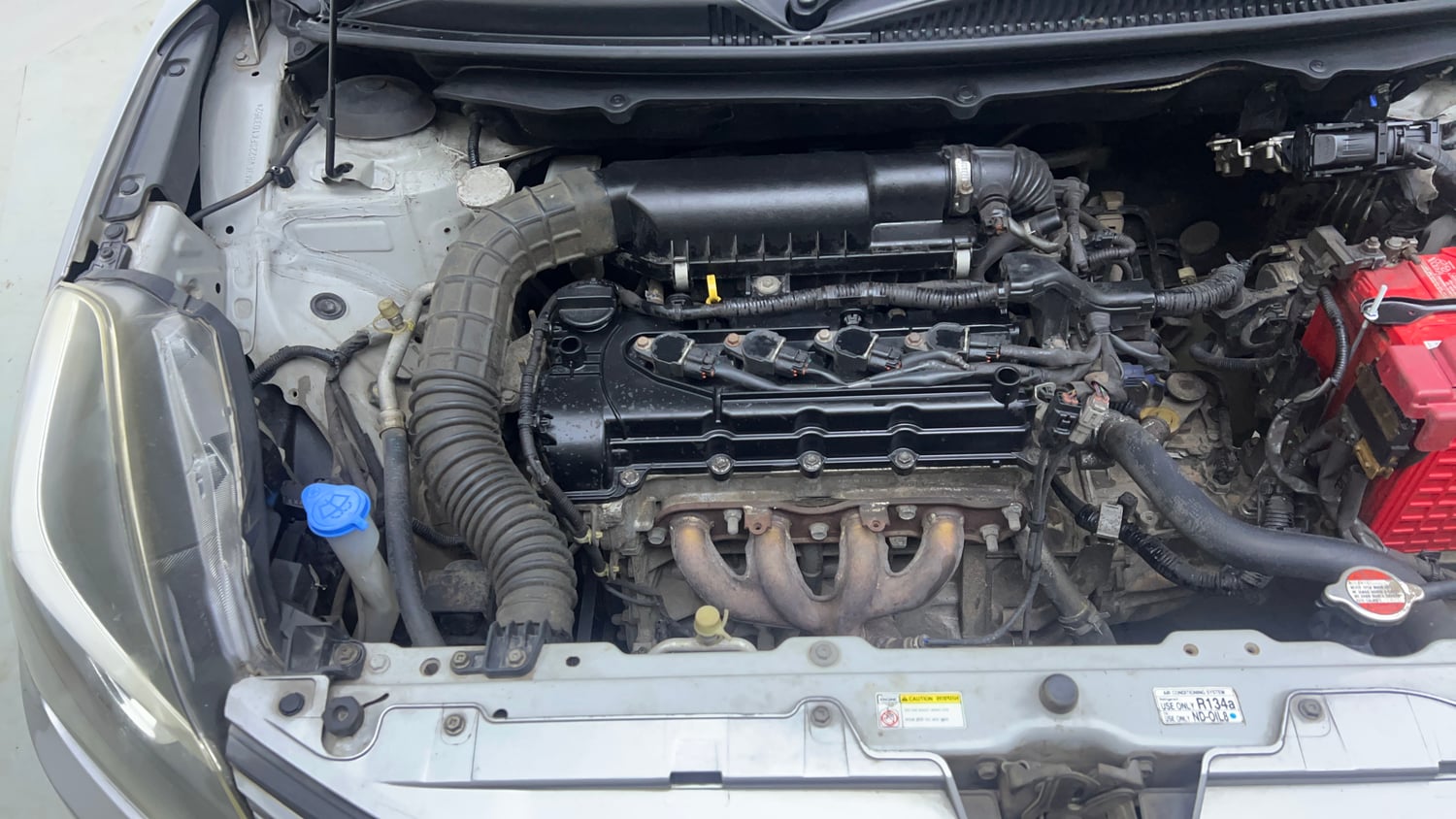 Used 2015 Maruti Suzuki Baleno Alpha 1.2 Petrol Manual engine ENGINE RIGHT SIDE VIEW