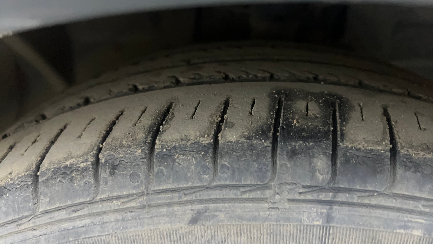 Used 2020 Ford Freestyle Titanium Plus 1.2 Ti-VCT Petrol Manual tyres LEFT FRONT TYRE TREAD VIEW