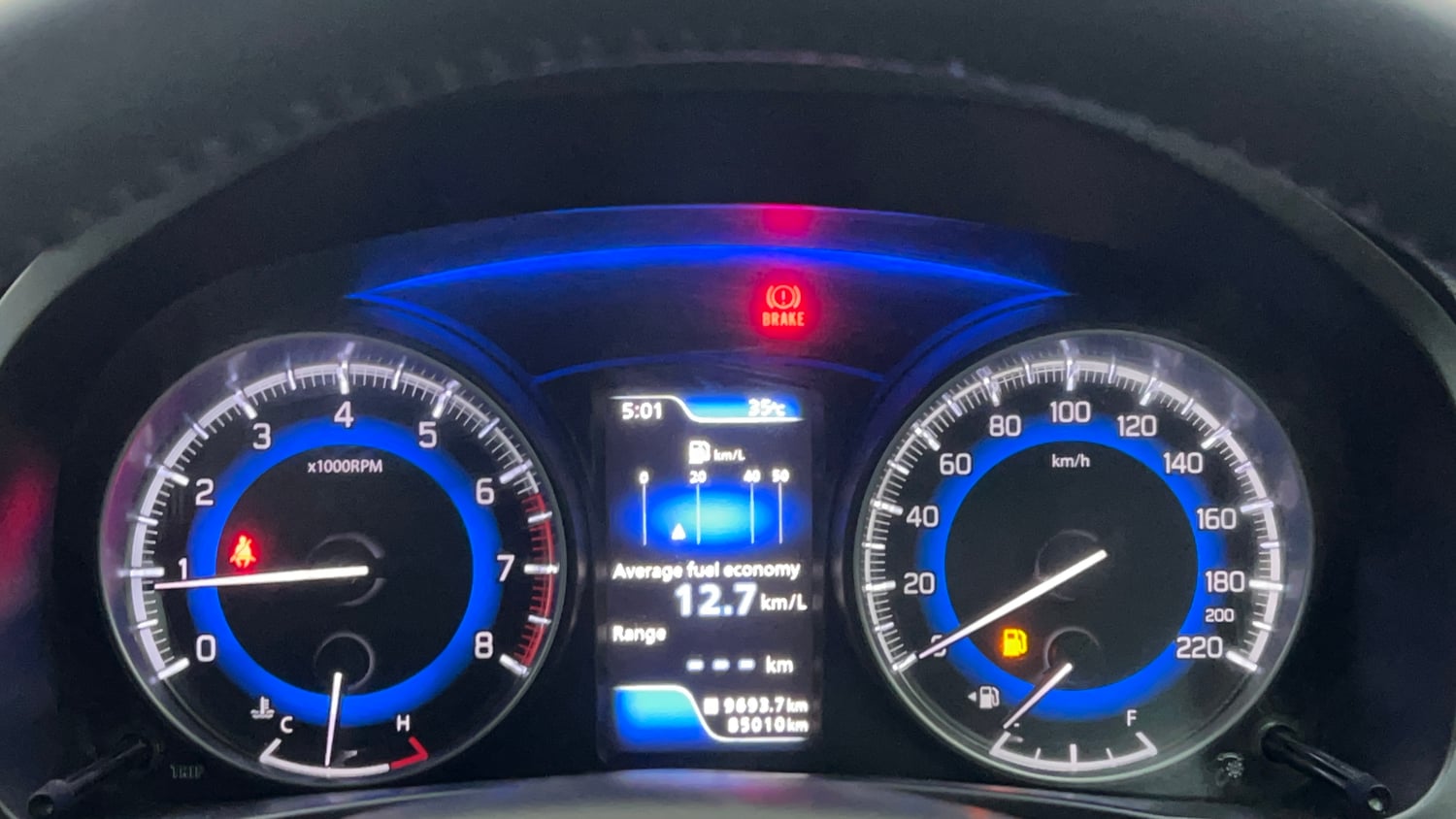 Used 2018 Maruti Suzuki Baleno Alpha 1.2 Petrol Manual interior CLUSTERMETER VIEW