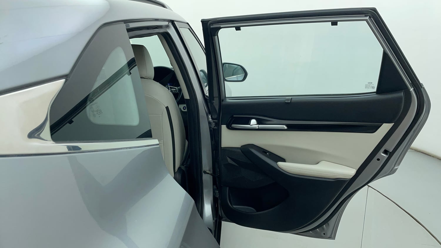 Used 2019 Kia Seltos HTX 1.5 Diesel Diesel Manual interior RIGHT REAR DOOR OPEN VIEW