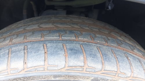 Used 2023 Mahindra Scorpio N Z8 L Diesel AT 4WD 7 STR Diesel Automatic tyres RIGHT FRONT TYRE TREAD VIEW