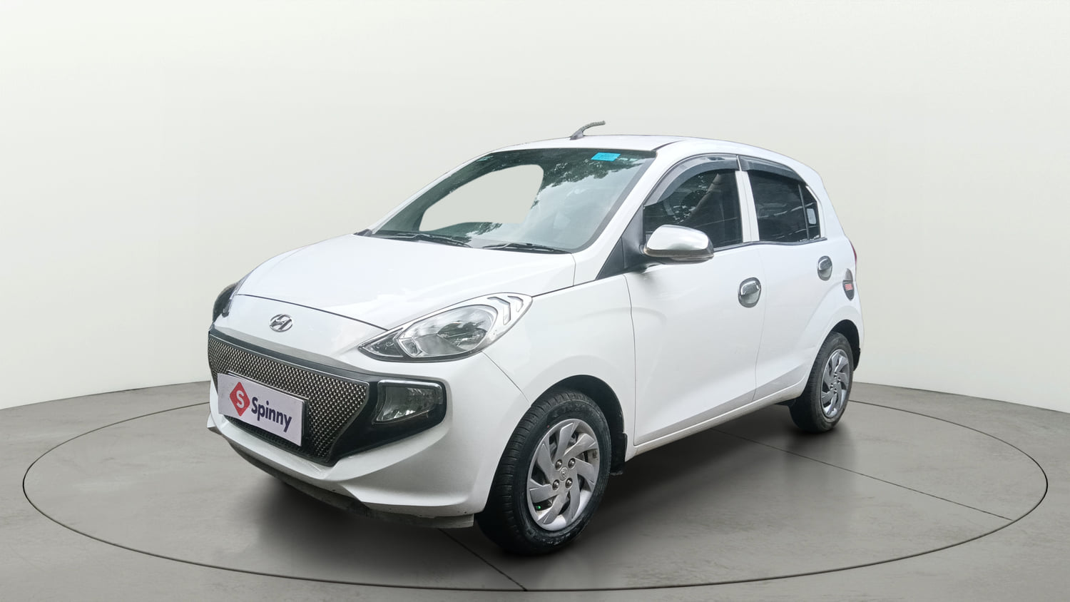 Used 2019 Hyundai Santro Sportz AMT Petrol Automatic exterior LEFT FRONT CORNER VIEW