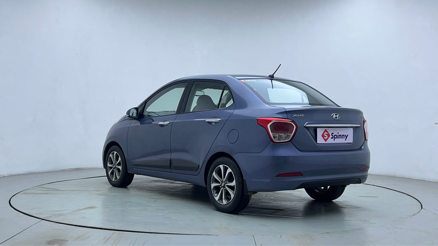 Used 2014 Hyundai Xcent S AT 1.2 (O) Petrol Automatic exterior LEFT REAR CORNER VIEW