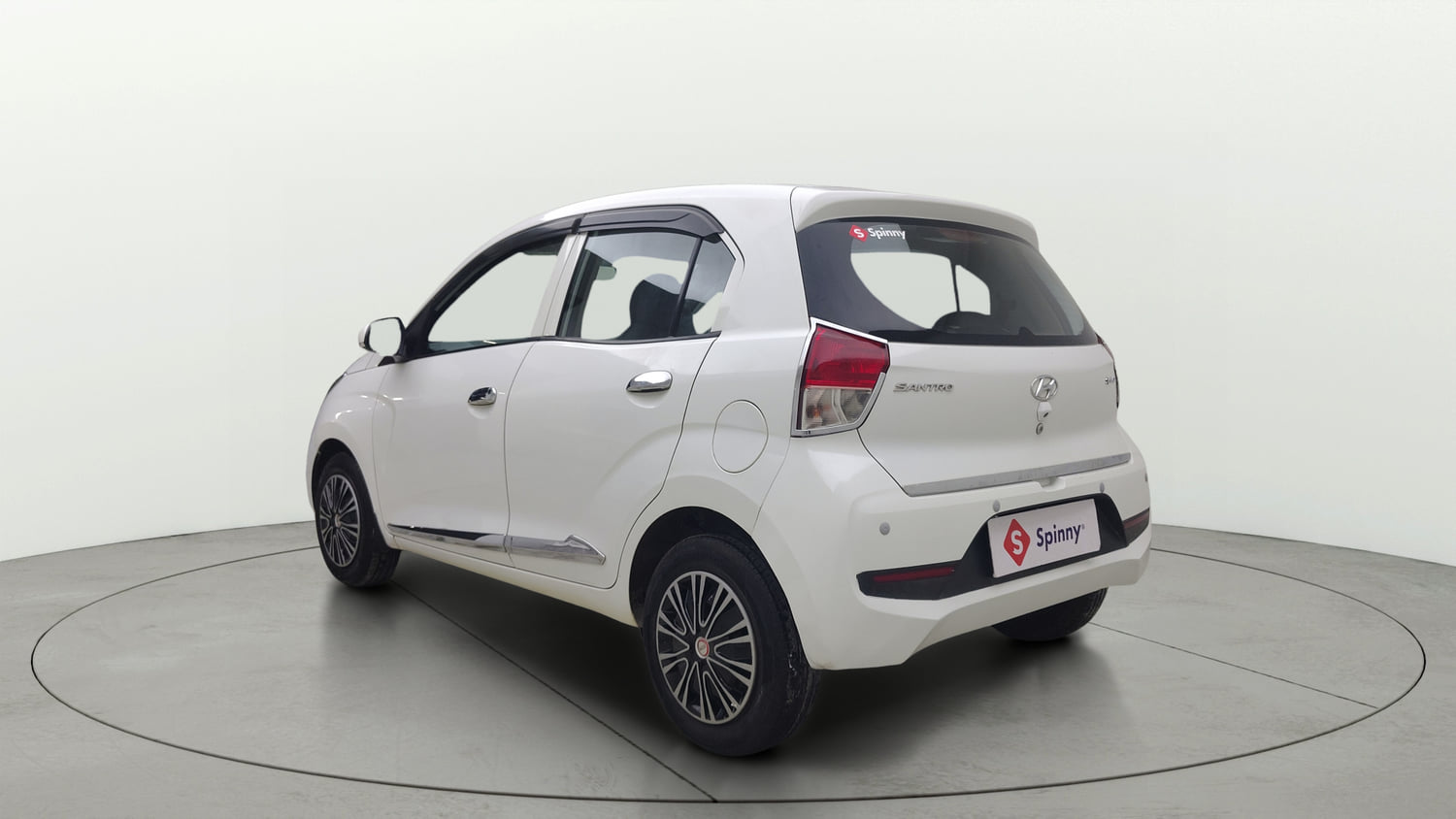 Used 2019 Hyundai Santro Sportz AMT Petrol Automatic exterior LEFT REAR CORNER VIEW