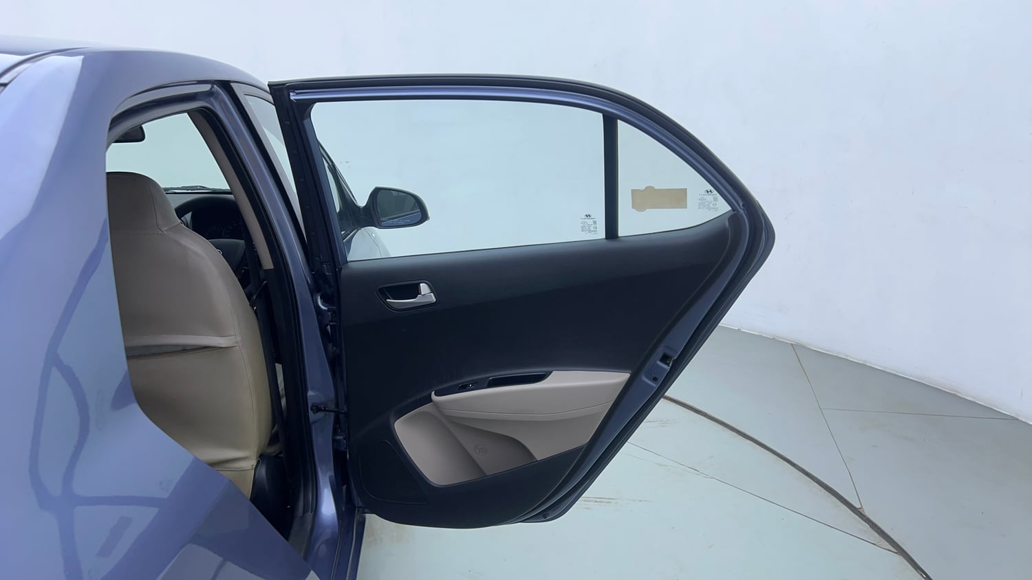Used 2014 Hyundai Xcent S AT 1.2 (O) Petrol Automatic interior RIGHT REAR DOOR OPEN VIEW
