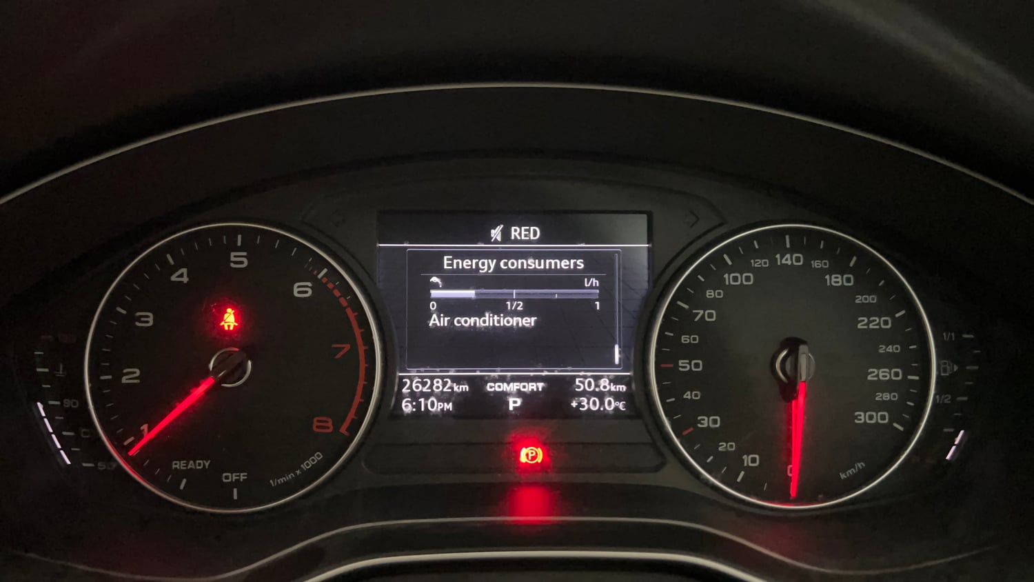 Used 2018 Audi A4 30 TFSI Premium Plus Petrol Automatic interior CLUSTERMETER VIEW