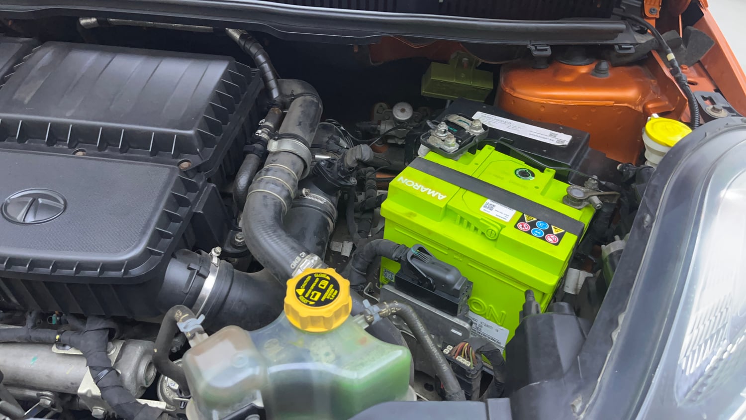 Used 2018 Tata Nexon XZA Plus Diesel Dual Tone Diesel Automatic engine ENGINE LEFT SIDE VIEW