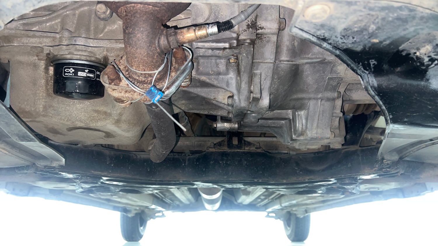Used 2015 Maruti Suzuki Swift Dzire VXI Petrol Manual extra FRONT LEFT UNDERBODY VIEW