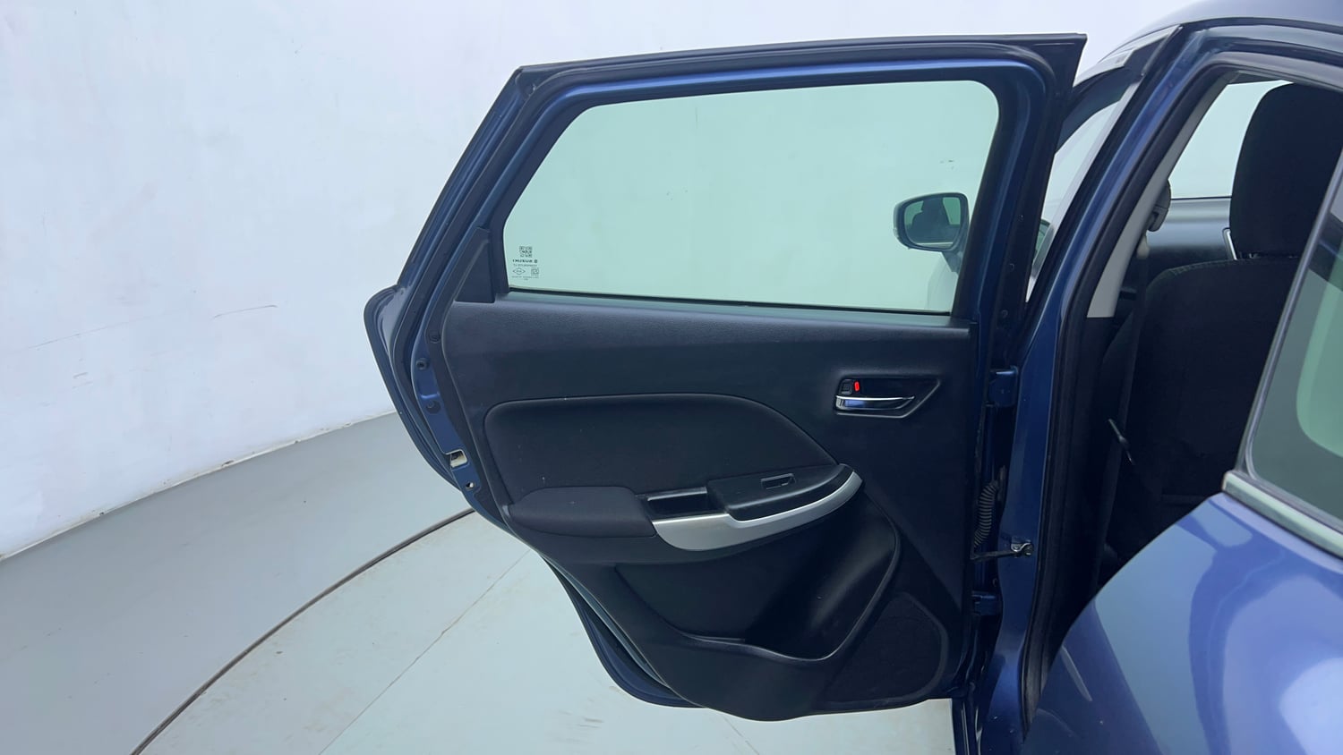 Used 2017 Maruti Suzuki Baleno Zeta 1.2 Petrol Manual interior LEFT REAR DOOR OPEN VIEW
