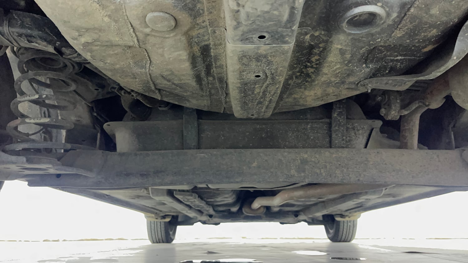 Used 2017 Hyundai Grand i10 Asta 1.2 Kappa VTVT Petrol Manual extra REAR UNDERBODY VIEW (TAKEN FROM REAR)