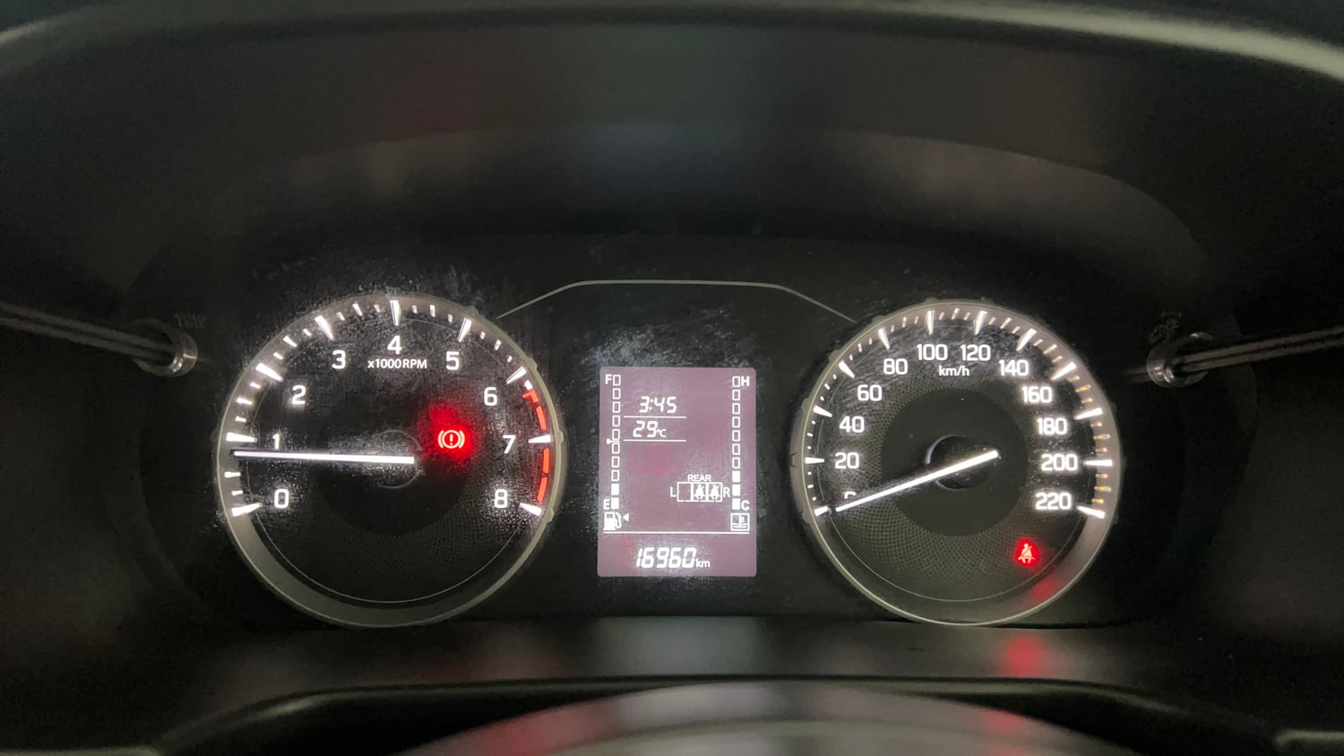 Used 2025 Maruti Suzuki Brezza VXi Petrol Manual interior CLUSTERMETER VIEW