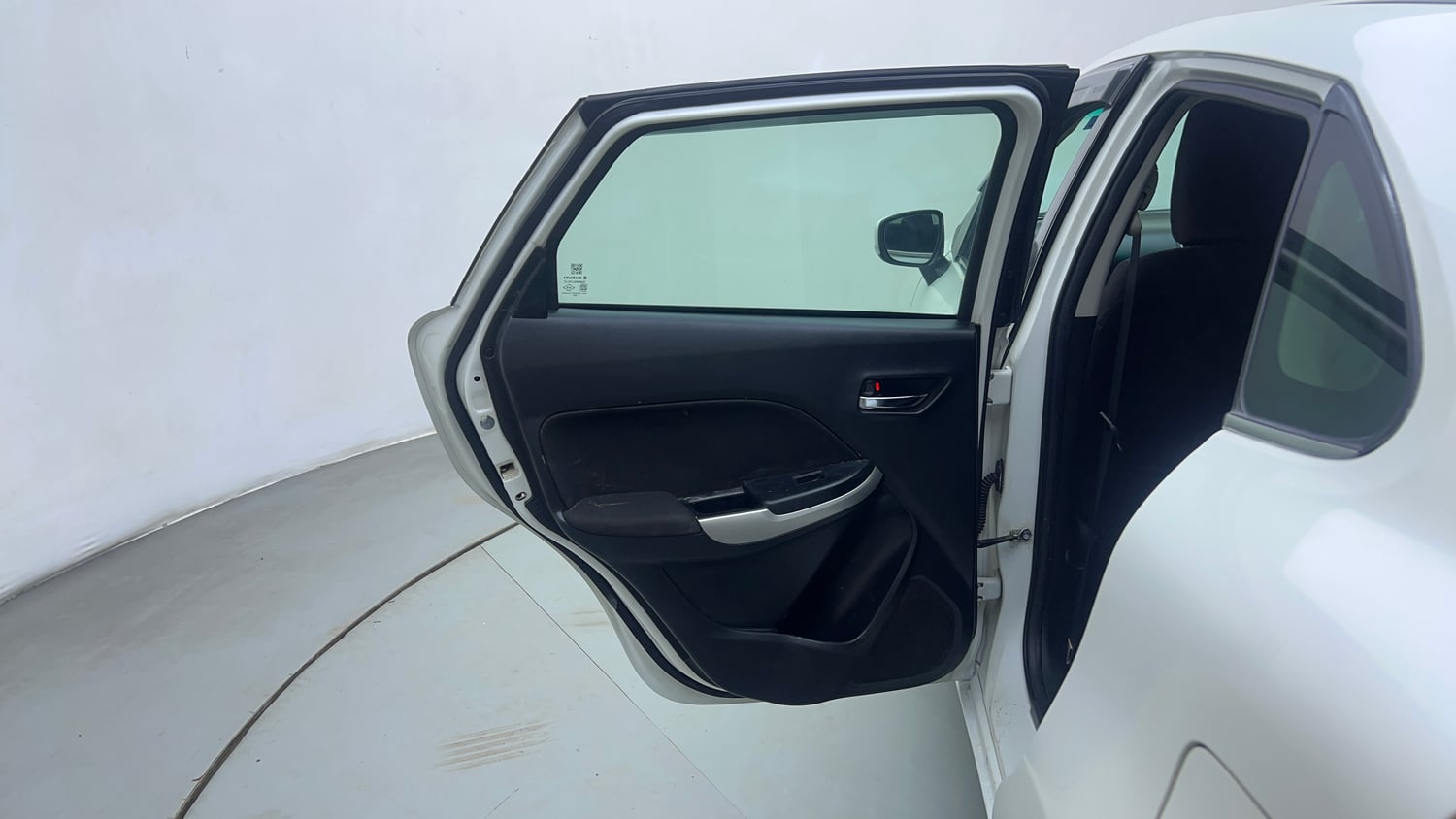 Used 2016 Maruti Suzuki Baleno Zeta 1.2 Petrol Manual interior LEFT REAR DOOR OPEN VIEW