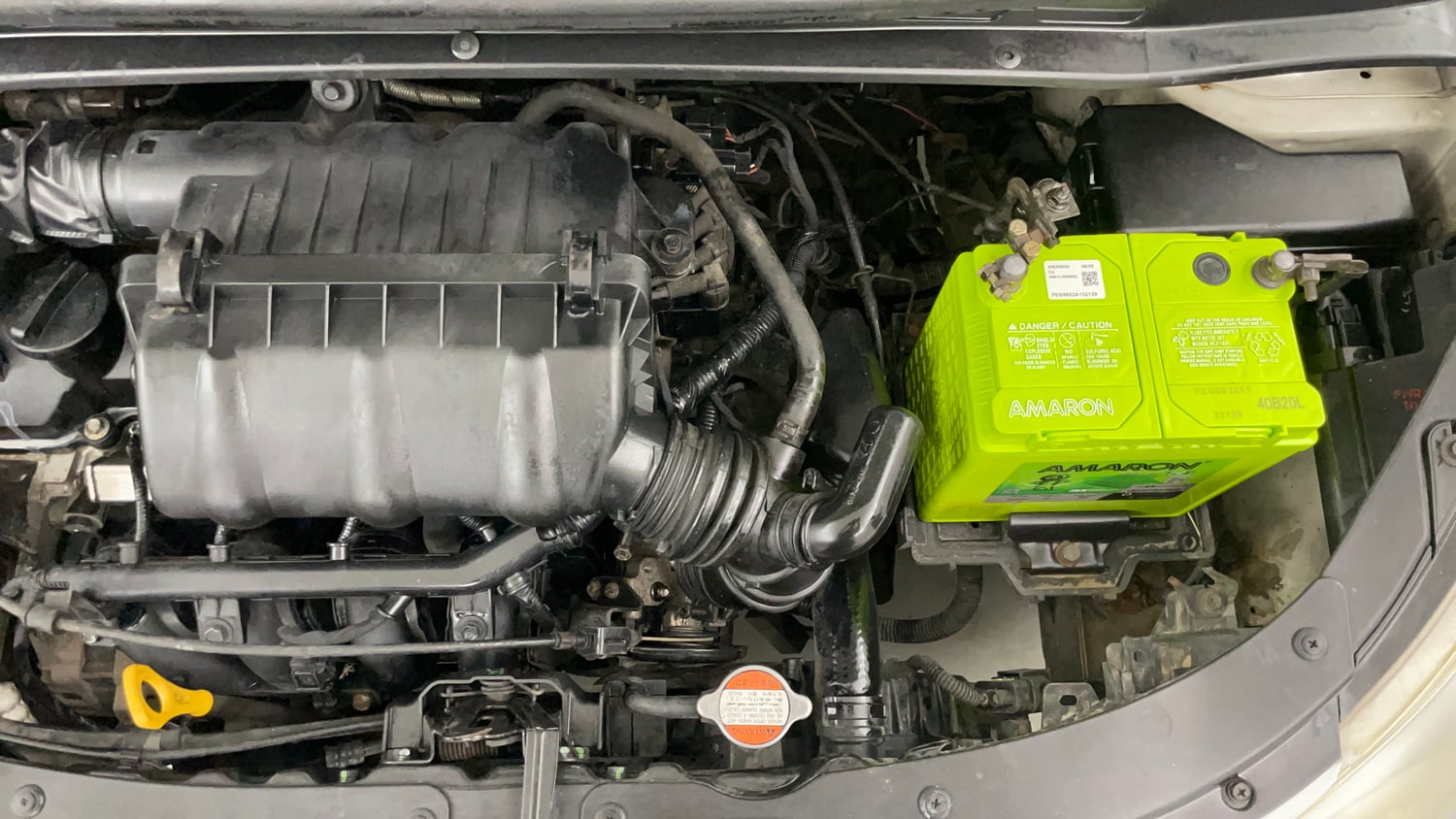 Used 2013 Hyundai i10 Sportz 1.2 Kappa2 Petrol Manual engine ENGINE LEFT SIDE VIEW
