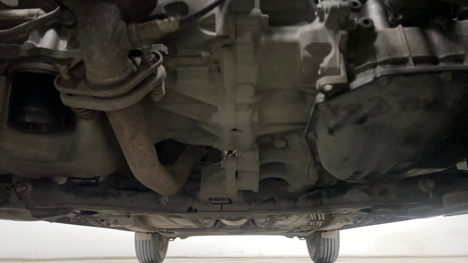 Used 2018 Maruti Suzuki Baleno Alpha 1.2 AT Petrol Automatic extra FRONT LEFT UNDERBODY VIEW