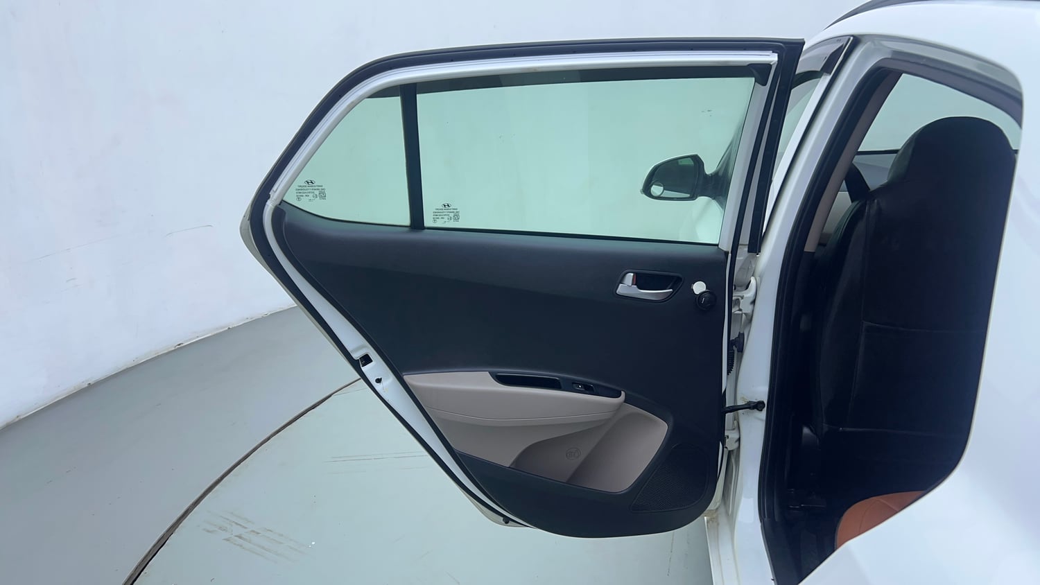 Used 2019 Hyundai Grand i10 Sportz AT 1.2 Kappa VTVT Petrol Automatic interior LEFT REAR DOOR OPEN VIEW
