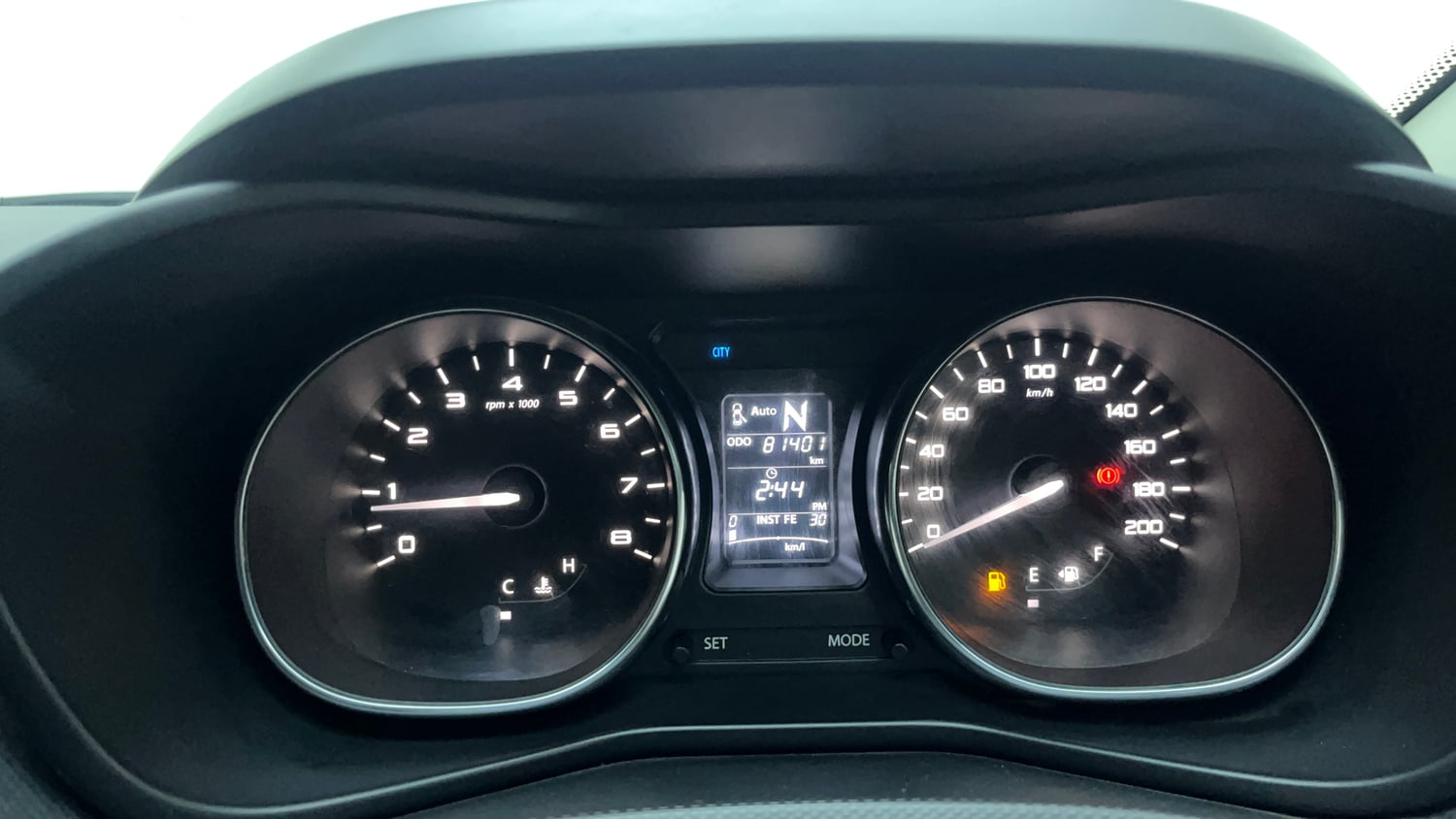 Used 2018 Tata Nexon XZA Plus Diesel Dual Tone Diesel Automatic interior CLUSTERMETER VIEW