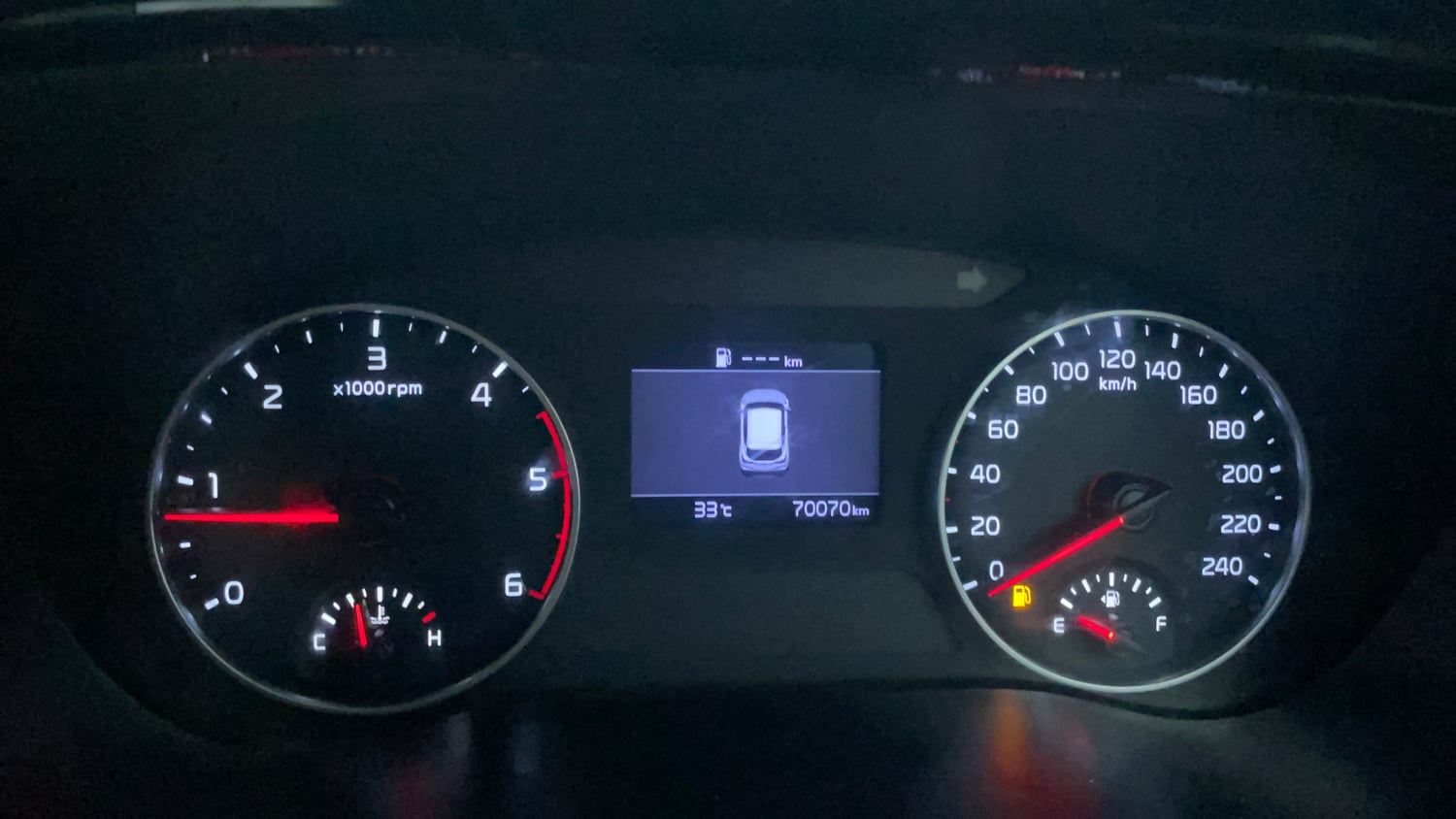 Used 2019 Kia Seltos HTX 1.5 Diesel Diesel Manual interior CLUSTERMETER VIEW