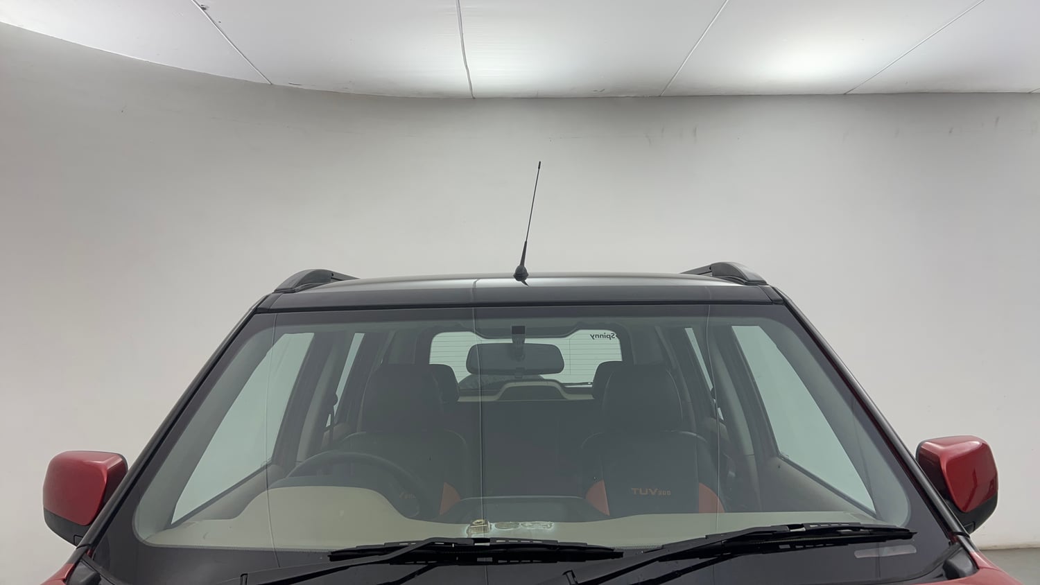 Used 2017 Mahindra TUV300 T8 mHAWK100 Dual Tone Diesel Manual exterior FRONT WINDSHIELD VIEW