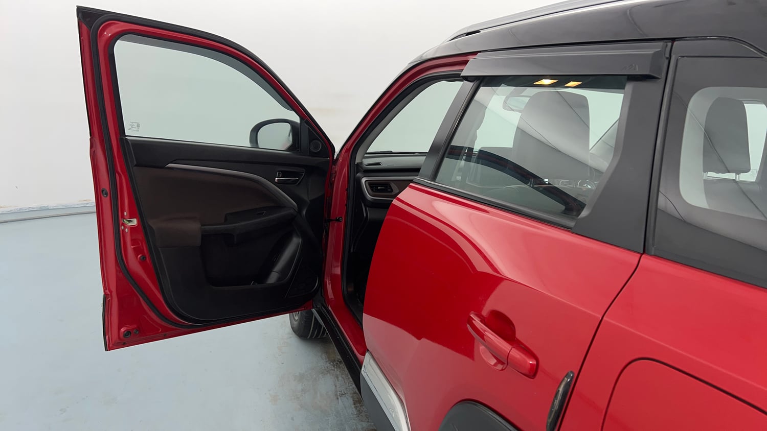 Used 2023 Maruti Suzuki Brezza Zxi Plus Dual Tone Petrol Manual interior LEFT FRONT DOOR OPEN VIEW