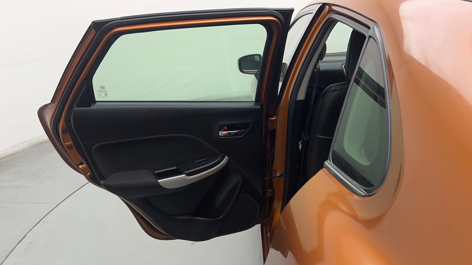 Used 2018 Maruti Suzuki Baleno Alpha 1.2 Petrol Manual interior LEFT REAR DOOR OPEN VIEW