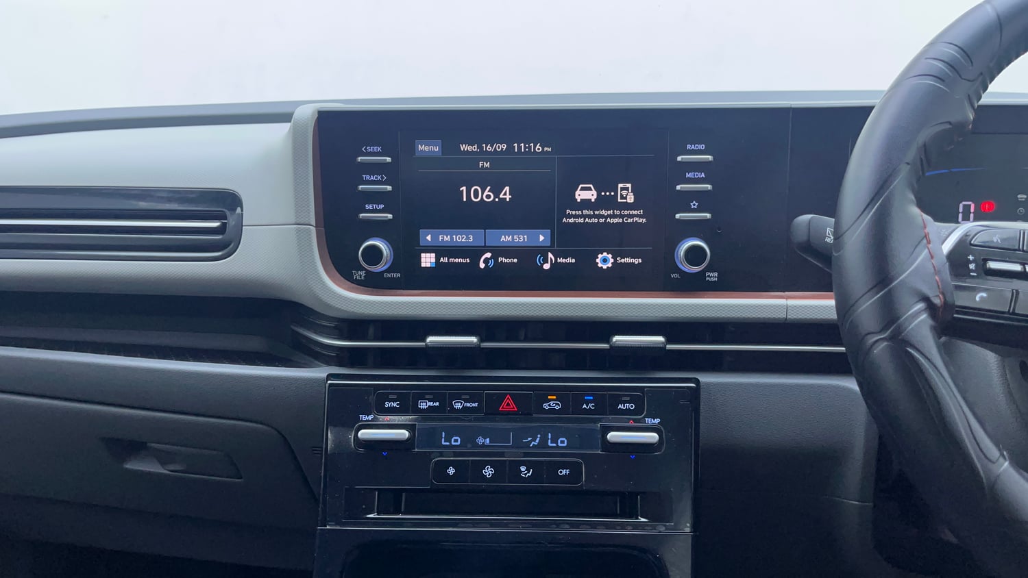Used 2024 Hyundai Creta 1.5 MPi Petrol MT S(O) Petrol Manual interior MUSIC SYSTEM & AC CONTROL VIEW