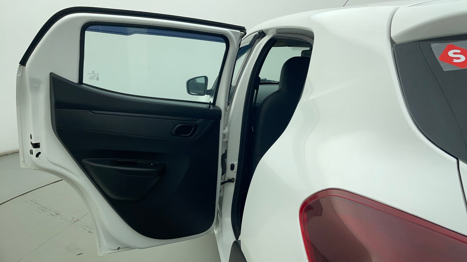 Used 2021 Renault Kwid RXT 1.0 Opt Petrol Manual interior LEFT REAR DOOR OPEN VIEW