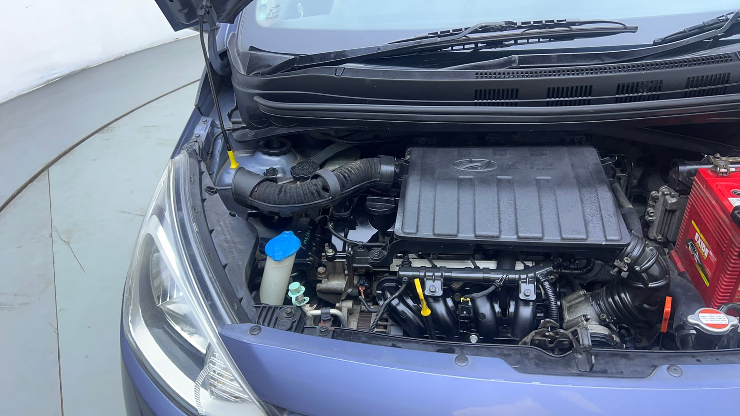 Used 2014 Hyundai Xcent S AT 1.2 (O) Petrol Automatic engine ENGINE RIGHT SIDE VIEW