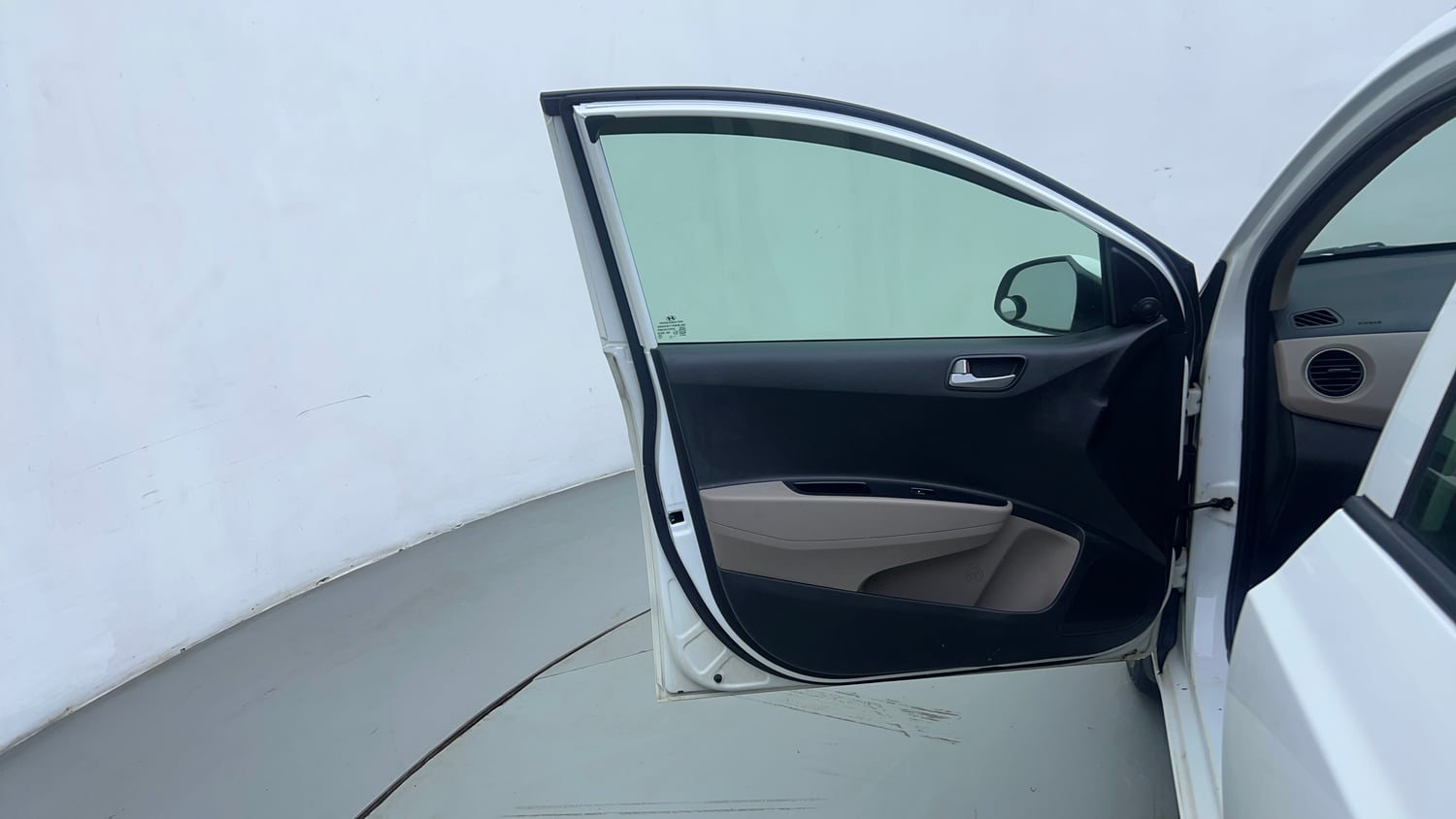 Used 2019 Hyundai Grand i10 Sportz AT 1.2 Kappa VTVT Petrol Automatic interior LEFT FRONT DOOR OPEN VIEW