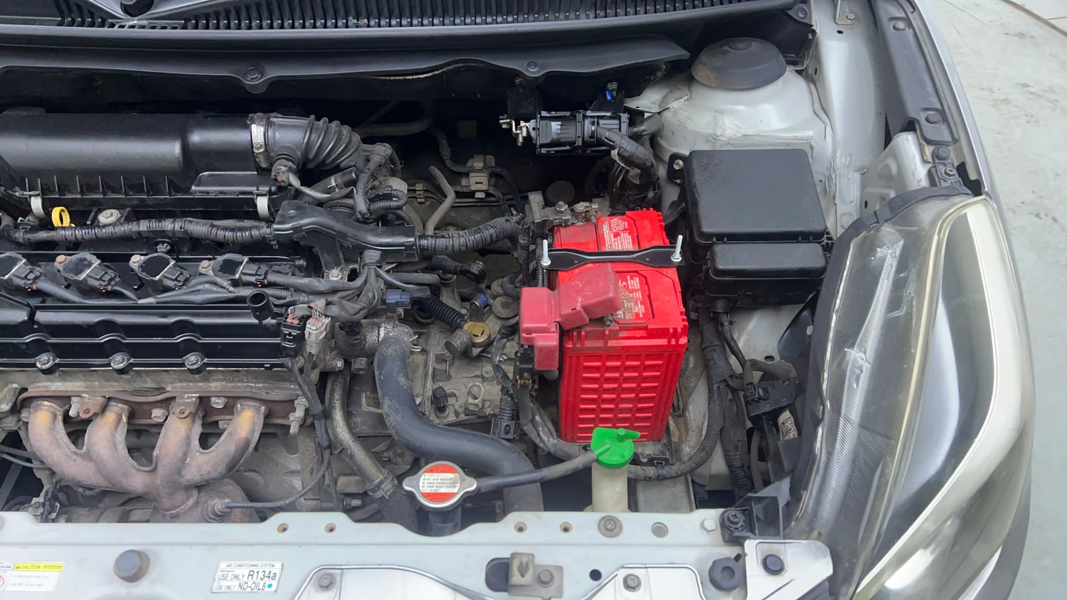 Used 2015 Maruti Suzuki Baleno Alpha 1.2 Petrol Manual engine ENGINE LEFT SIDE VIEW