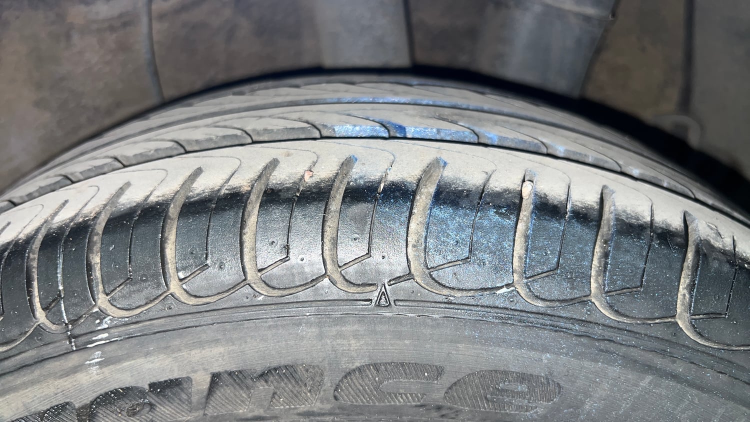 Used 2015 Hyundai Xcent S 1.2 (O) Petrol Manual tyres LEFT REAR TYRE TREAD VIEW