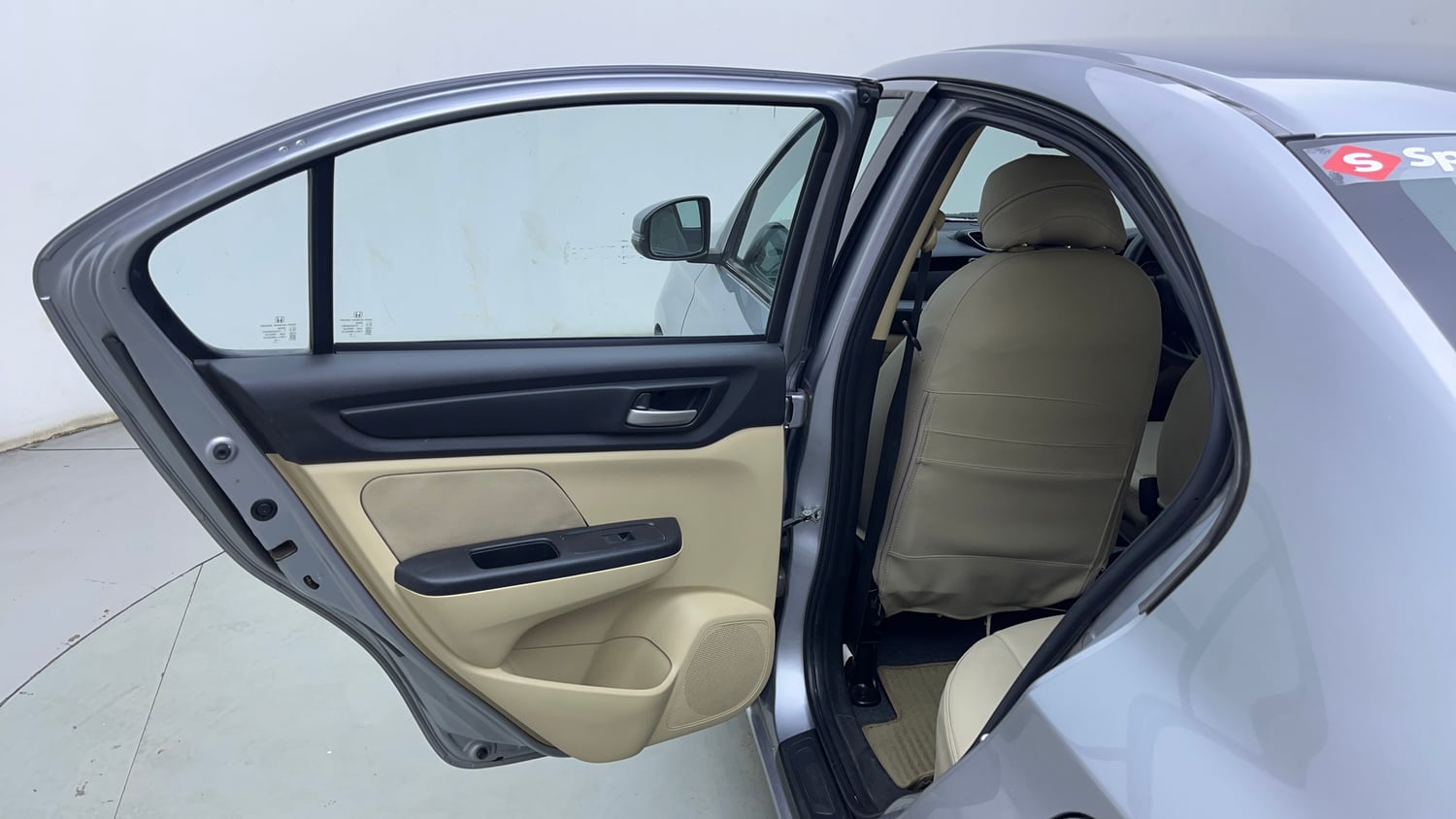 Used 2018 Honda Amaze 1.2 V CVT Petrol Petrol Automatic interior LEFT REAR DOOR OPEN VIEW