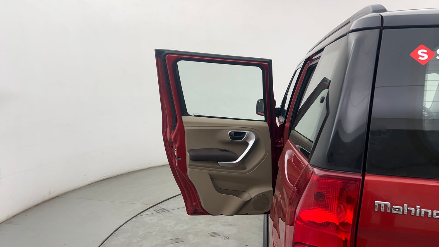 Used 2017 Mahindra TUV300 T8 mHAWK100 Dual Tone Diesel Manual interior LEFT REAR DOOR OPEN VIEW