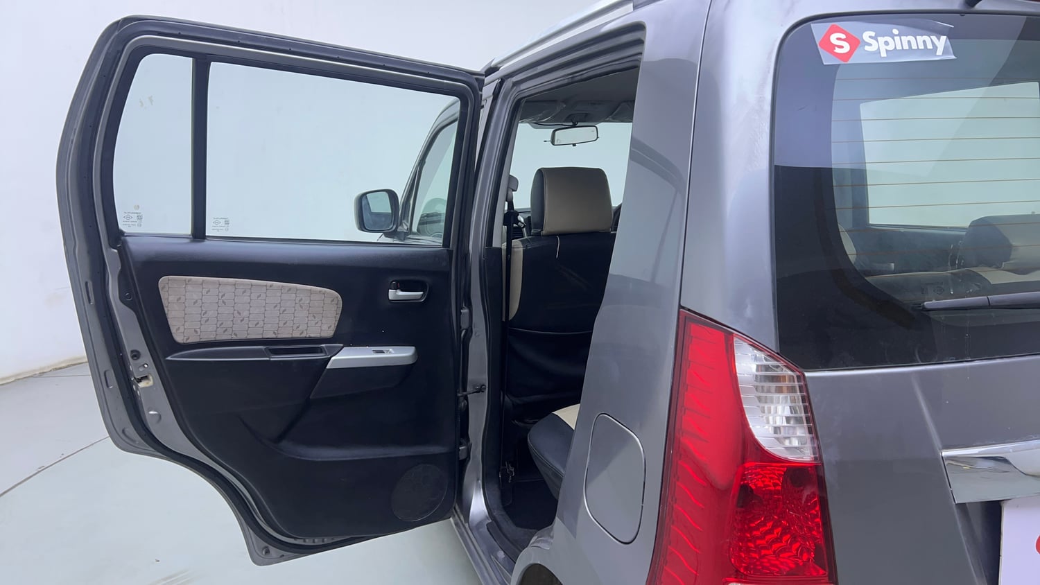 Used 2015 Maruti Suzuki Wagon R VXI Petrol Manual interior LEFT REAR DOOR OPEN VIEW