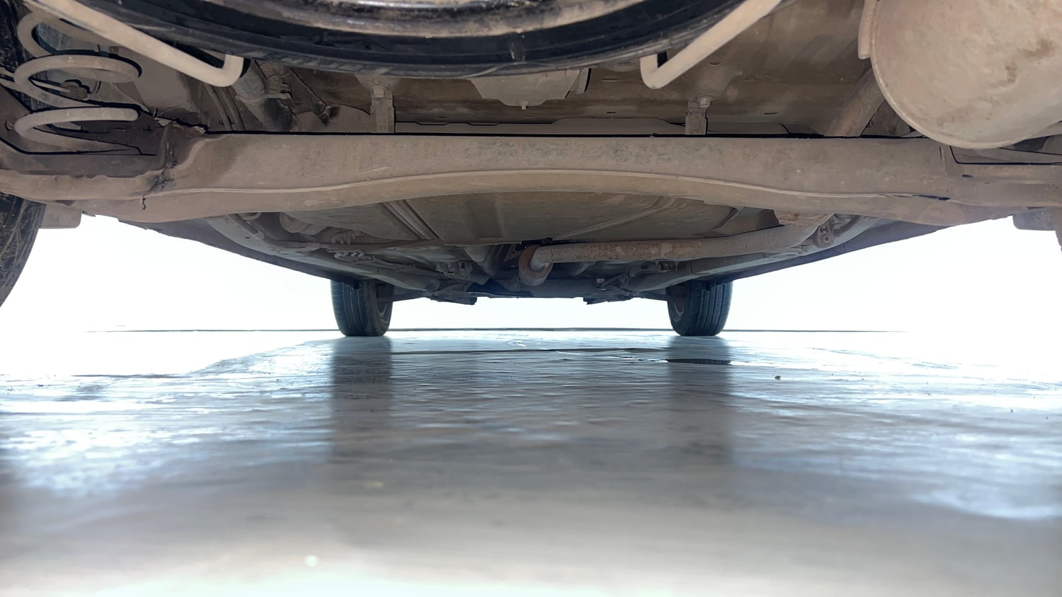 Used 2021 Maruti Suzuki New Ertiga VXi Petrol Manual extra REAR UNDERBODY VIEW (TAKEN FROM REAR)