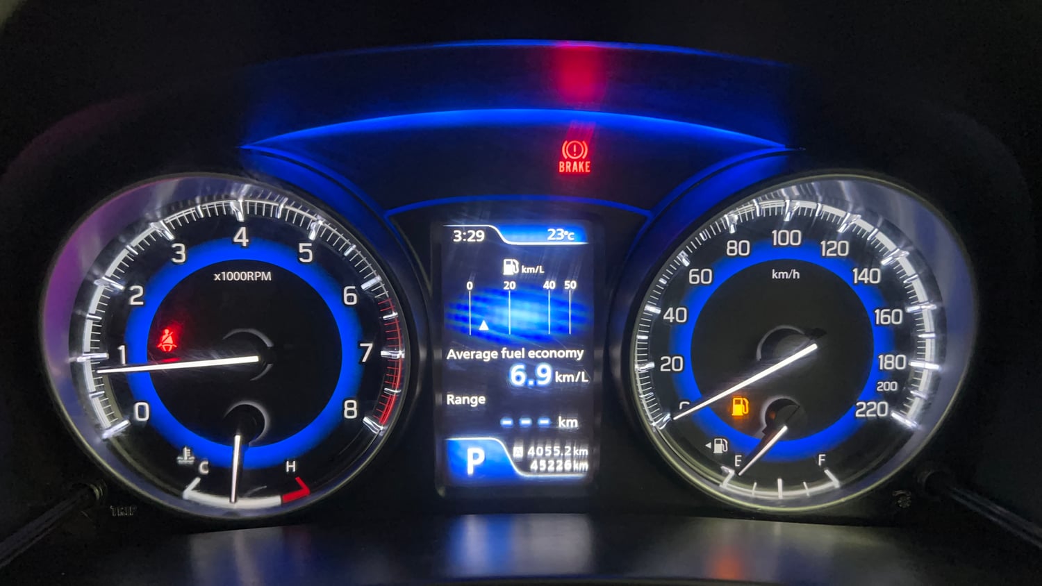 Used 2018 Maruti Suzuki Baleno Alpha 1.2 AT Petrol Automatic interior CLUSTERMETER VIEW