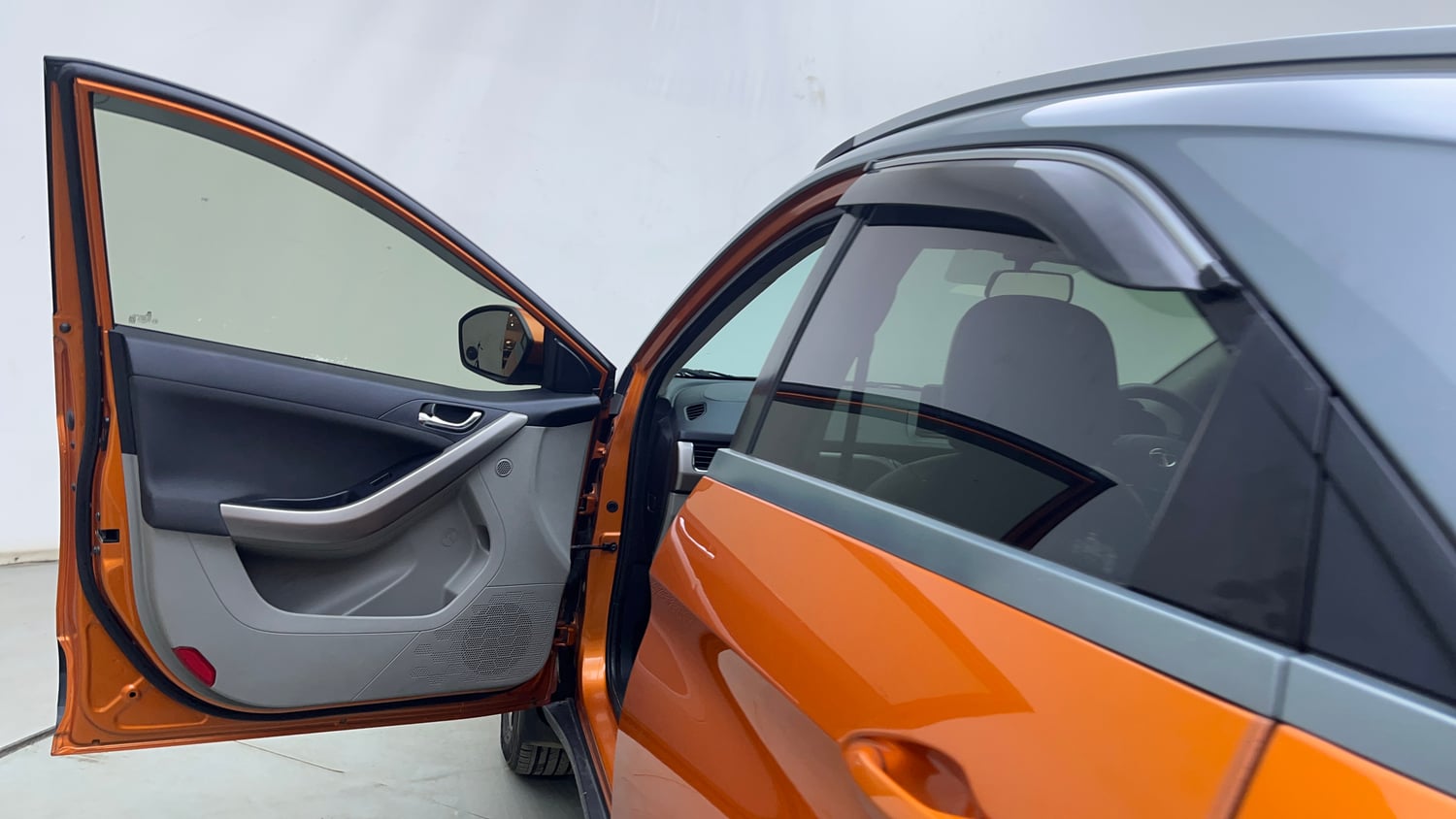 Used 2018 Tata Nexon XZA Plus Diesel Dual Tone Diesel Automatic interior LEFT FRONT DOOR OPEN VIEW