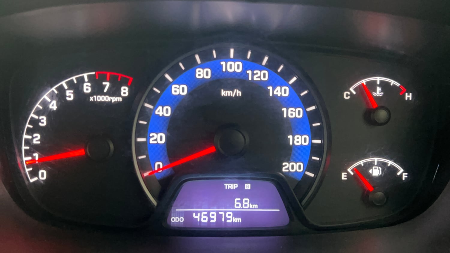 Used 2015 Hyundai Xcent S 1.2 (O) Petrol Manual interior CLUSTERMETER VIEW